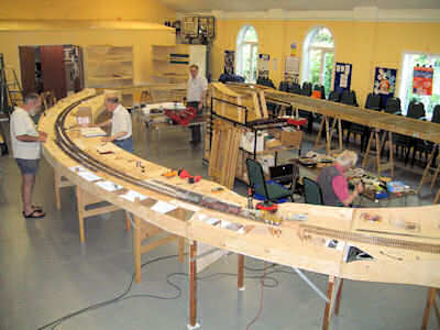 The new layout attached to the test track